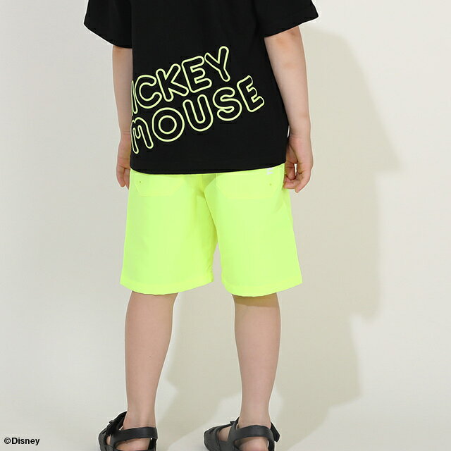 最大1500円OFFクーポン対象★【S20】 親子お揃い ディズニー ネオン発泡 Tシャツ 95...