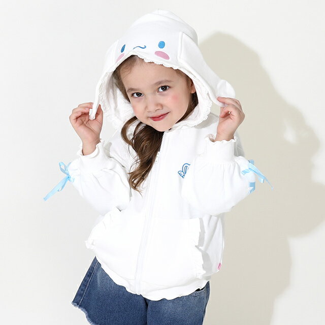 NEW サンリオ なりきり フリル ジップパーカー 9795K ベビードール BABYDOLL 子供服 ベビー キッズ 女の子 ハローキティ クロミ マイメロディ シナモロール グッズ コラボ コスプレ コスチューム ハロウィン クリスマス 衣装 仮装