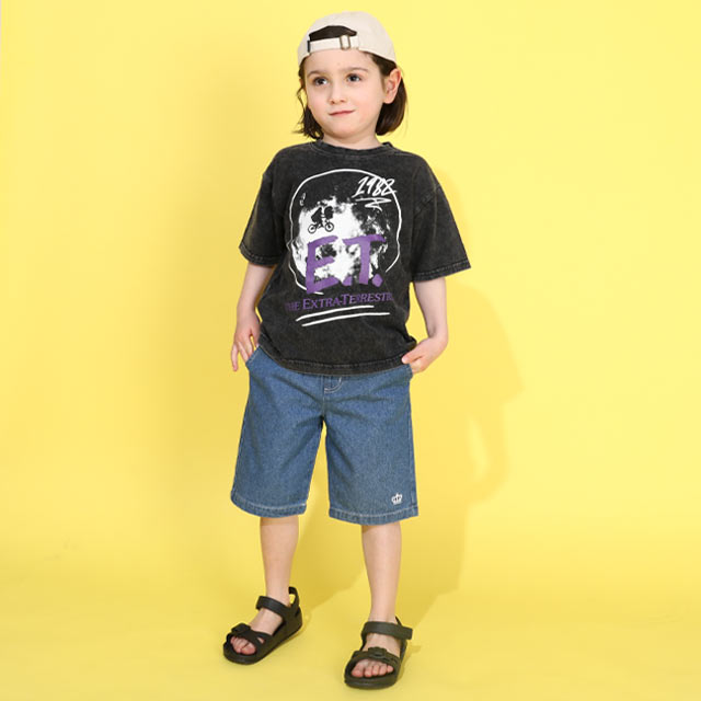5/27まで 【60％OFF SALE】 親子お揃い E.T. イーティー グラフィックTシャツ 0370...