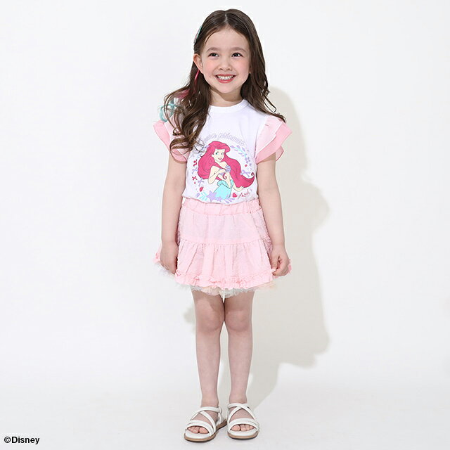 【S30】 ディズニー プリンセス / フリル Tシャツ 0325K ベビードール BABYDOLL 子...