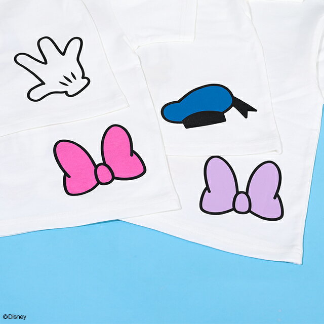 【S40】 親子お揃い ディズニー グラデーション キャラクター Tシャツ 0577K 綿100...