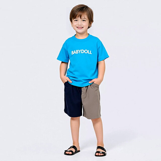 NEW 親子お揃い つながるファミリー Tシャツ 9421K ベビードール BABYDOLL 子供服 ...