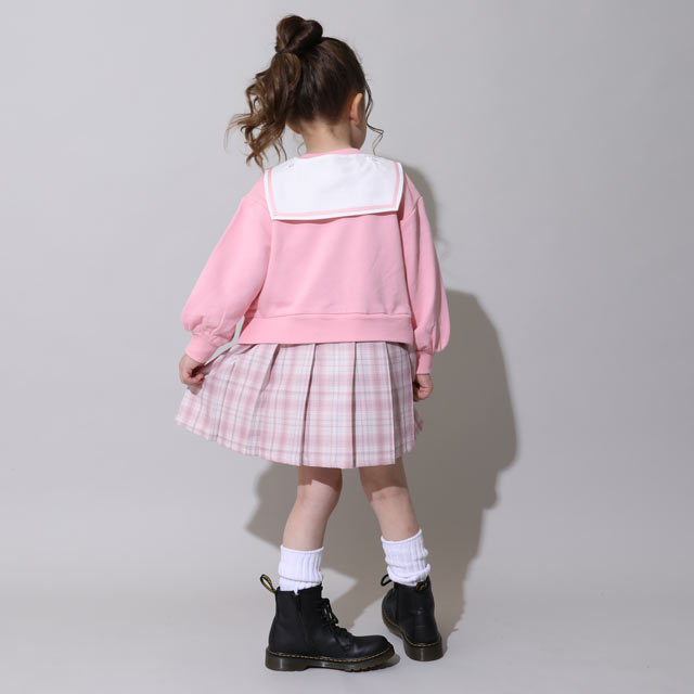 NEW サンリオ セーラー襟 ドッキング ワンピース 1035K セーラー襟取り外し可 2WAY ベビードール BABYDOLL 子供服 ベビー キッズ 女の子 ハローキティ クロミ マイメロディ シナモロール グッズ コラボ 90 100 110 120 130 長袖 3