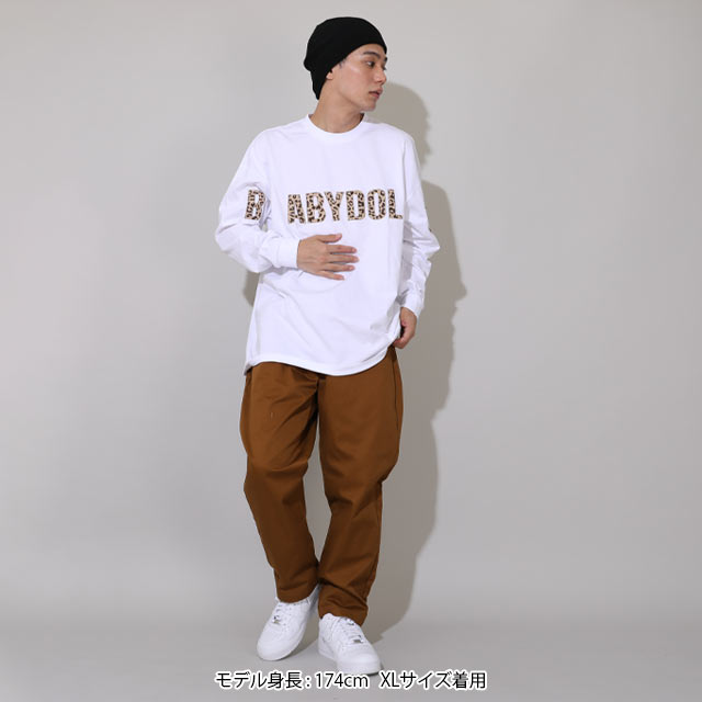 6/19一部再販 【50％OFF SALE】 親子お揃い BIG ヒョウ柄 ロゴタイプ ロンT 1055A 綿100％ ベビードール BABYDOLL 大人 ユニセックス 男女兼用 レディース メンズ アウトレットセール starvations-10048663 BABYDOLL サンプル画像2