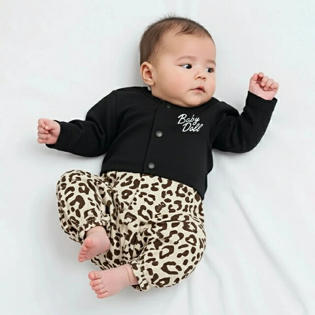 3/23一部再販 NEW アニマル総柄 2WAYオール 1198B 綿100％ ベビードール BABYDOLL 子供服 ベビー キッズ 男の子 女の子 ベビー服 2