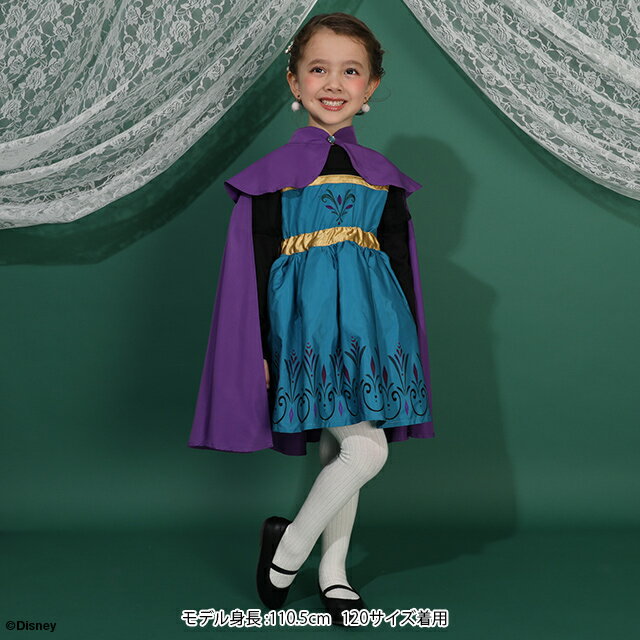12/8NEW ディズニー エルサ 戴冠式 なりきる ドレス ワンピース 1295K ベビードール BABYDOLL 子供服 ベビー キッズ 女の子 DISNEY 100 110 120 130 プリンセス ディズニープリンセス コスチューム コスプレ 2