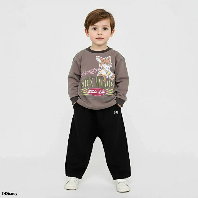 3/23一部再販 NEW ディズニー ズートピア ロンT 1335K 綿100％ ベビードール BABYDOLL 子供服 ベビー キッズ 男の子 女の子 DISNEY ニック ジュディ グッズ 2