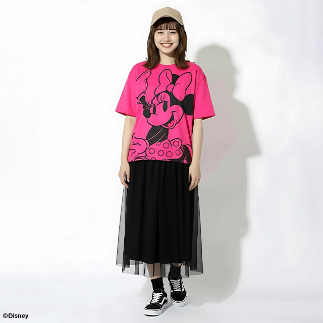 NEW 通販限定 親子お揃い ディズニー BIGフェイス Tシャツ 1329A 綿100％ ベビード...