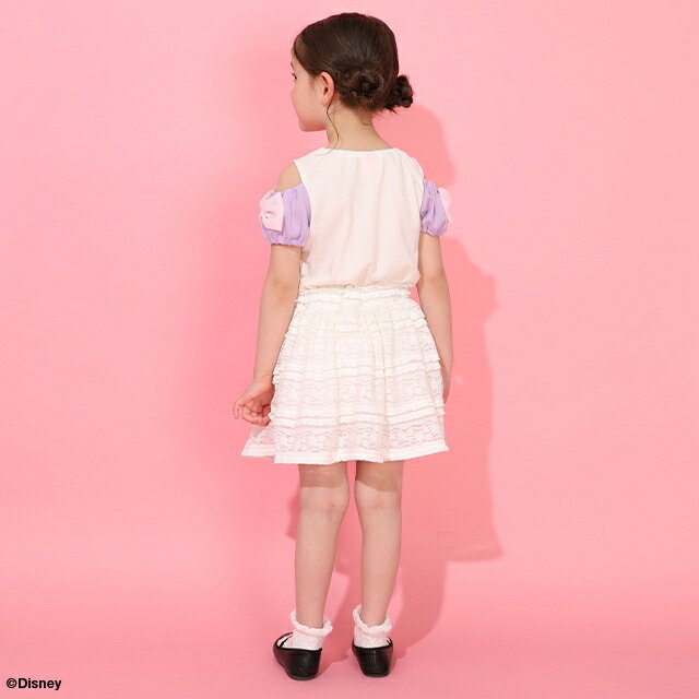 NEW ディズニー プリンセス / リボンパフスリーブ Tシャツ 1429K ベビードール BAB...