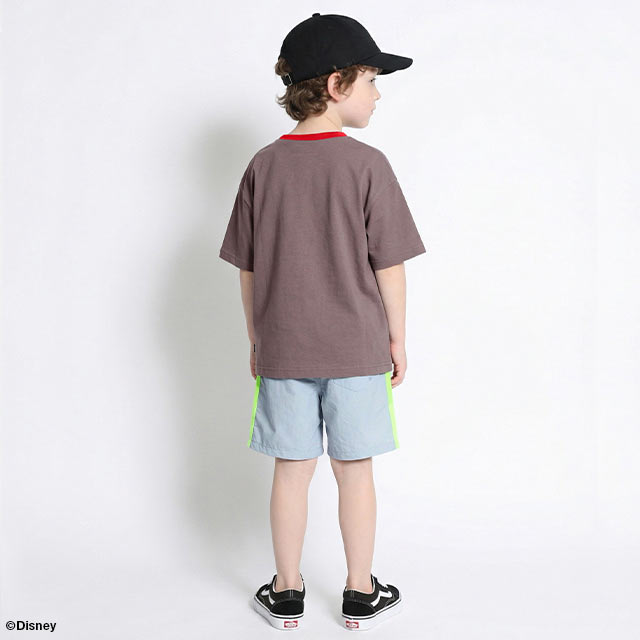 NEW 親子お揃い ディズニー アニマル柄フロッキー Tシャツ 1486K 綿100％ ベビード...