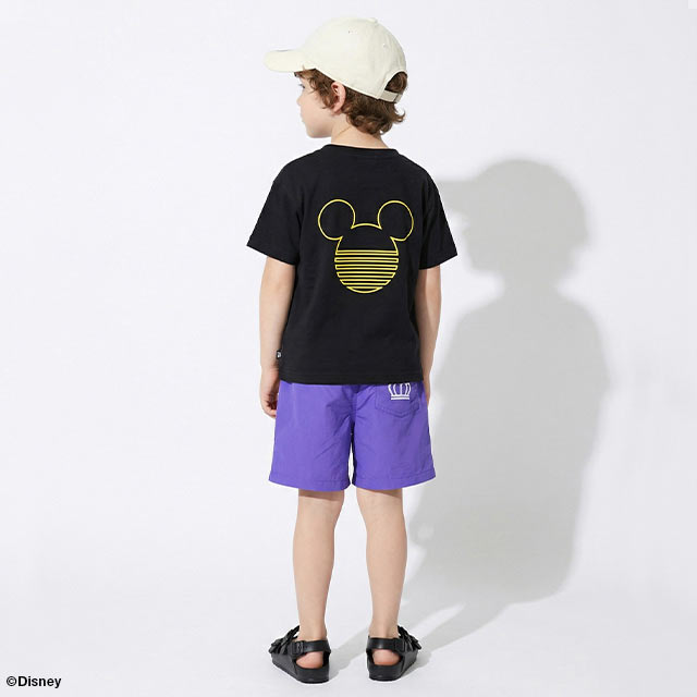NEW 親子お揃い ディズニー ネオン 蓄光 Tシャツ 1488K 綿100％ ベビードール BABY...