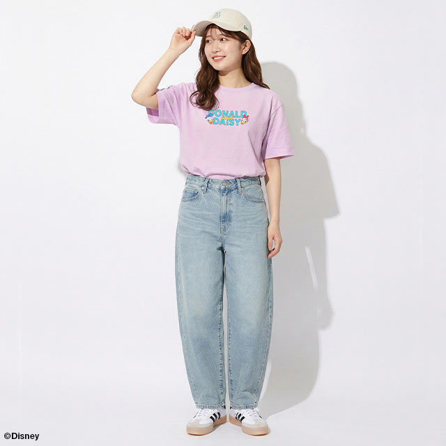 NEW 親子お揃い ディズニー バックキャラクター Tシャツ 1489A 綿100％ ベビードー...