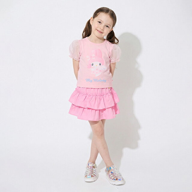 3/25NEW サンリオ エンジェル Tシャツ 1568K ベビードール BABYDOLL 子供服 ベビー キッズ 女の子 ハローキティ クロミ マイメロディ シナモロール コラボ グッズ