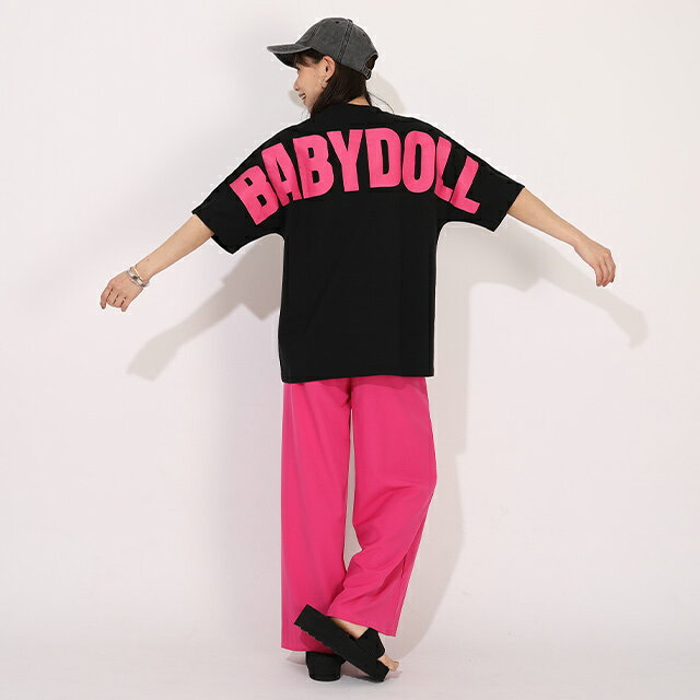 【10％OFF SALE】 親子お揃い ネオン バックロゴ Tシャツ 1619A 綿100％ ベビードール BABYDOLL 大人 ユニセックス 男女兼用 レディース メンズ セール starvations-10049208 BABYDOLL サンプル画像3