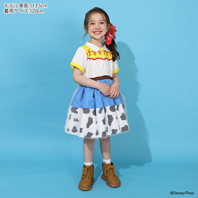 6/1NEW ディズニー トイ・ストーリー ジェシー なりきる ワンピース 1803K ベビードール BABYDOLL 子供服 ベビー キッズ 女の子 DISNEY トイストーリー コスプレ コスチューム 半袖 2