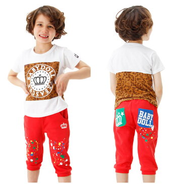 【50%OFF アウトレットSALE】通販限定 BABYDOLL 通販限定 親子ペア EASURETシャツ-子供服 男の子 女の子 ホワイト ブラック ピンク ヒョウ柄 80-140cm ベビー キッズ お揃い リンクコーデ ペアコーデ ベビードール starvations -0531K