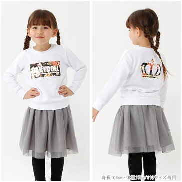 【50%OFF アウトレットSALE】通販限定 親子お揃い ロゴプリント トレーナー 1651K ベビードール BABYDOLL 子供服 ベビー キッズ 男の子 女の子 リンクコーデ 親子ペア ペアリンク 花柄