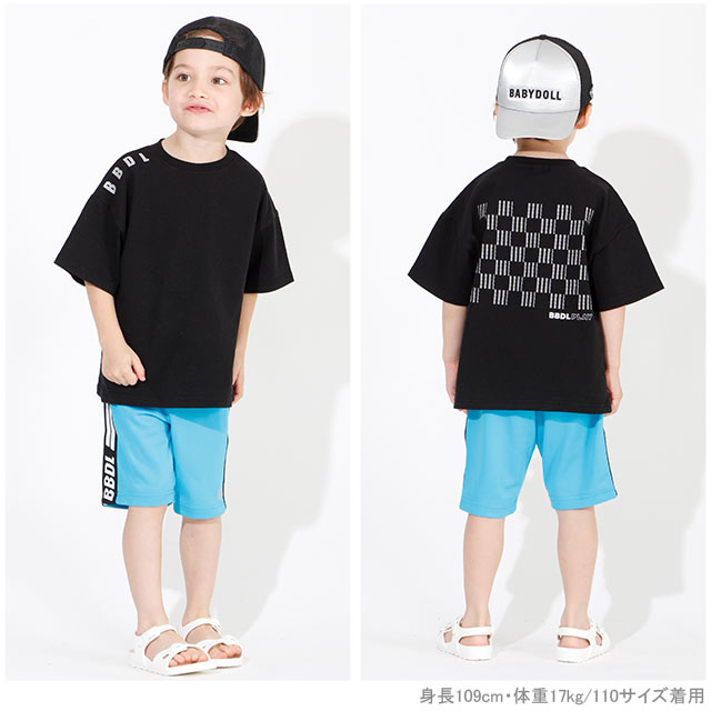 【50％OFF アウトレットSALE】BBDL(ビー・ビー・ディー・エル) ロゴテープ ハーフパンツ 3963K ベビードール BABYDOLL 子供服 ベビー キッズ ジュニア 男の子 女の子