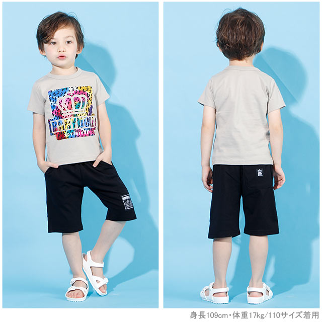 【50％OFF アウトレットSALE】ワッペン ハーフパンツ 4351K ベビードール BABYDOLL 子供服 ベビー キッズ 男の子 女の子