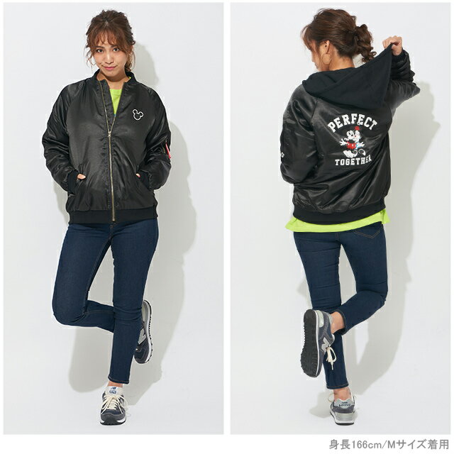 8/10〜 【S50】 親子お揃い ディズニー MA-1 4468A ベビードール 子供服 大人 ユニセックス 男女兼用 レディース メンズ DISNEY★Collection