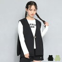 【20%OFF アウトレットSALE】 通販限定 サイドスリット ベスト 7545K Cuugal掲載 子供服 小学生 お出かけ かわいい おしゃれ 中学生 キ...