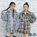 【40%OFF アウトレットSALE】 通販限定 チェックシャツ 7696K 子供服 キッズ ジュニア 女の子 PH 小学生 お出かけ かわいい おしゃれ 中学生 PINKHUNT ピンクハント セール