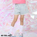 NEW クラッシュデニム ショートパンツ 0202K 綿100% ベビードール BABYDOLL 子供服 ベビー キッズ 女の子 デニムパンツ