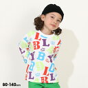 【20%OFF スプリングSALE】 カラフルロゴ総柄 ロンT 0279K 綿100% ベビードール BABYDOLL 子供服 ベビー キッズ 男の子 女の子 ...