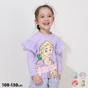 8/1NEW ディズニー プリンセス / ラメ ロンT 0770K ベビードール BABYDOLL 子供服 ベビー キッズ 女の子 DISNEY ディズニープリンセス アリエル ラプンツェル ベル アナ エルサ