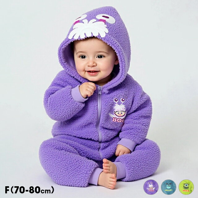 NEW ディズニー なりきる ボア ロンパース 0913B ベビードール BABYDOLL 子供服 ベビー 男の子 女の子 DISNEY モンスターズインク モ...