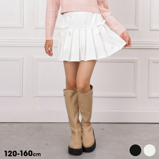 10/15NEW PINKHUNT リボン付き プリーツ 切替 スカート 1144K インナーパンツ付き キッズ ジュニア 女の子 PH ピンクハント ティーンズ 子供服 小学生 高学年 かわいい おしゃれ 中学生