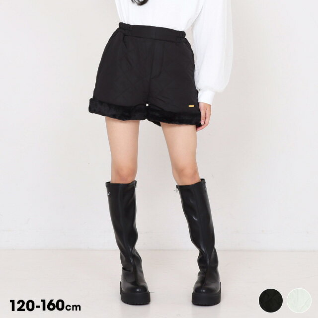 11/12NEW PINKHUNT 裾ファーキルティングショートパンツ 1160K キッズ ジュニア 女の子 PH ピンクハント ティーンズ 子供服 小学生 高学年 かわいい おしゃれ 中学生 120 130 140 150 160のサムネイル