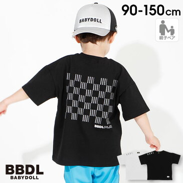 6/12 0時〜【30％OFF サマーSALE】親子お揃い BBDL(ビー・ビー・ディー・エル) リフレクター プリント Tシャツ 3962K ベビードール BABYDOLL 子供服 ベビー キッズ 男の子 女の子