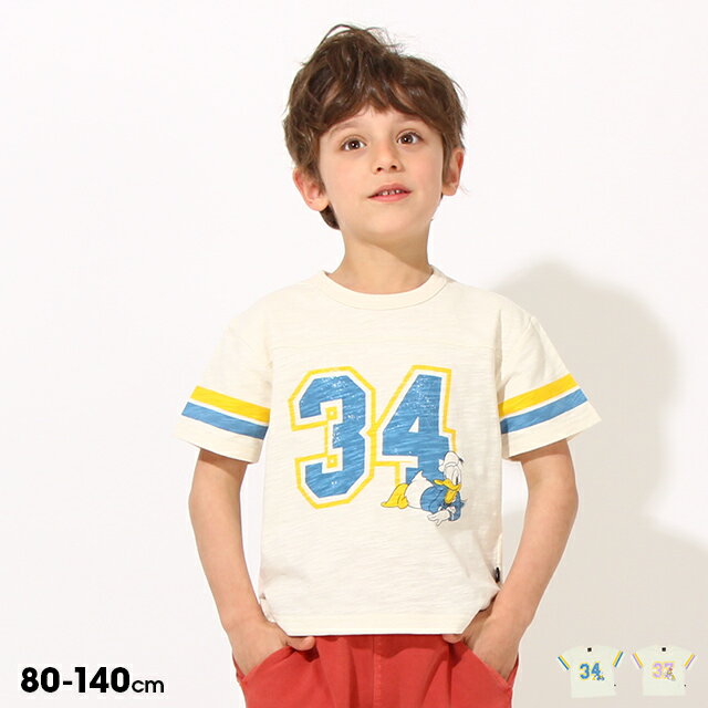 【S サマー】 ディズニー ナンバリング プリント Tシャツ 6653K ベビードール BABYDOLL 子供服 ベビー キッズ 男の子 女の子 DISNEY★Collection