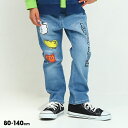 NEW ディズニー スプレー柄 デニム ロングパンツ 8017K ベビードール BABYDOLL 子供服 ベビー キッズ 男の子 女の子 DISNEY★Coll...