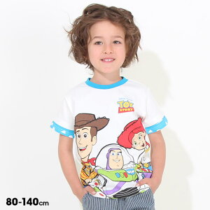 3/8NEW ディズニー トイストーリー 袖柄 Tシャツ 8089K ベビードール BABYDOLL 子供服 ベビー キッズ 男の子 女の子 DISNEY★Collection