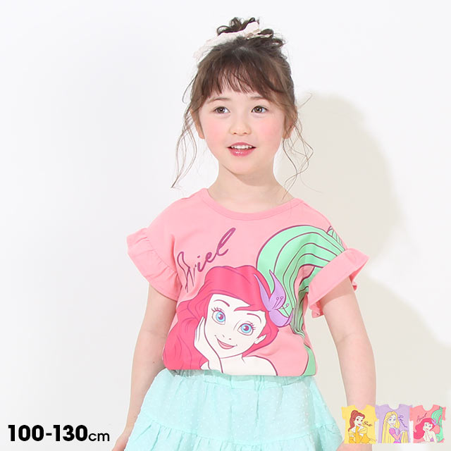 ＼最大1000円OFFクーポン配布中／ ディズニー プリンセス バック リボン Tシャツ 8269K ベビードール BABYDOLL 子供服 ベビー キッズ 女の子 DISNEY★Collection BIGフェイス