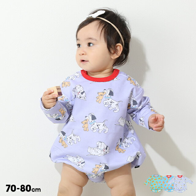 NEW ディズニー 総柄 ぽってり ロンパース 8527B ベビードール BABYDOLL 子供服 ベビー キッズ 男の子 女の子 DISNEY ベビー服 プー...