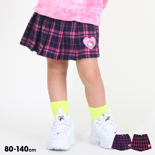  サンリオ チェック スカパン 8756K ベビードール BABYDOLL 子供服 ベビー キッズ 女の子 ハローキティ クロミ グッズ コラボ