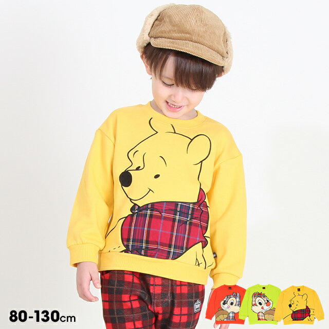 9/8NEW ディズニー チェック トレーナー 8815K ベビードール BABYDOLL 子供服 ベビー キッズ 男の子 女の子 DISNEY★Collectionのサムネイル