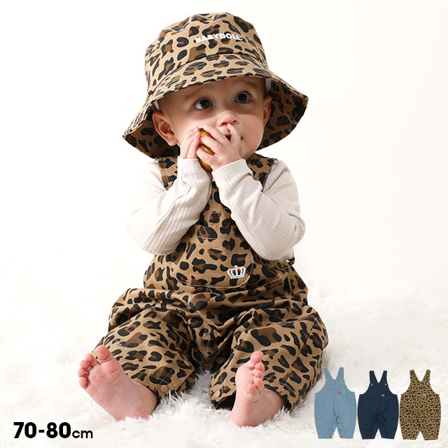 NEW BABY サロペット 9630B 綿100% ベビードール BABYDOLL 子供服 ベビー キッズ 男の子 女の子 ベビー服 ロンパース