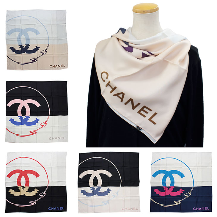 シャネル スカーフ シルク レディース 高級 ハイブランド ココマーク 縦90×横90cm CHANEL CHL-SCARF2【お取り寄せ】【新品】【ブランド】プレゼント ラッピング無料 ギフト 送料無料 FBS