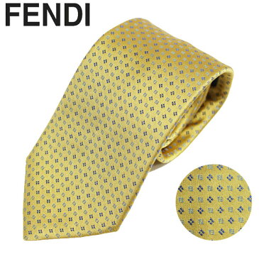 フェンディ FENDI ネクタイ レギュラータイ シルク 小紋 2018年夏新作 FXC160 A0C9 F0QF1//FXC160-A0C9-F0QF1-HC【新品】