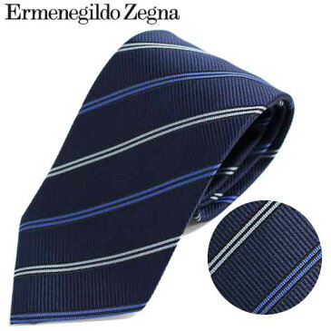 エルメネジルドゼニア Ermenegildo Zegna ネクタイ レギュラータイ シルク ストライプ Z6D09 1L8 A//Z6D09-1L8-A-HC【新品】