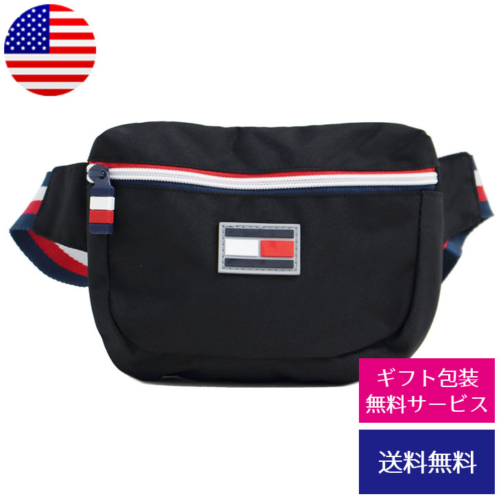 トミー ヒルフィガー トミーヒルフィガー TOMMY HILFIGER ボディバッグ ウエストバッグ ウエストポーチ EXCUSION WAIST BAG TC090EX9 BLACK//TC090EX9-BK【新品】【ブランド】プレゼント ラッピング無料 ギフト 送料無料 あす楽 父の日 母の日 誕生日