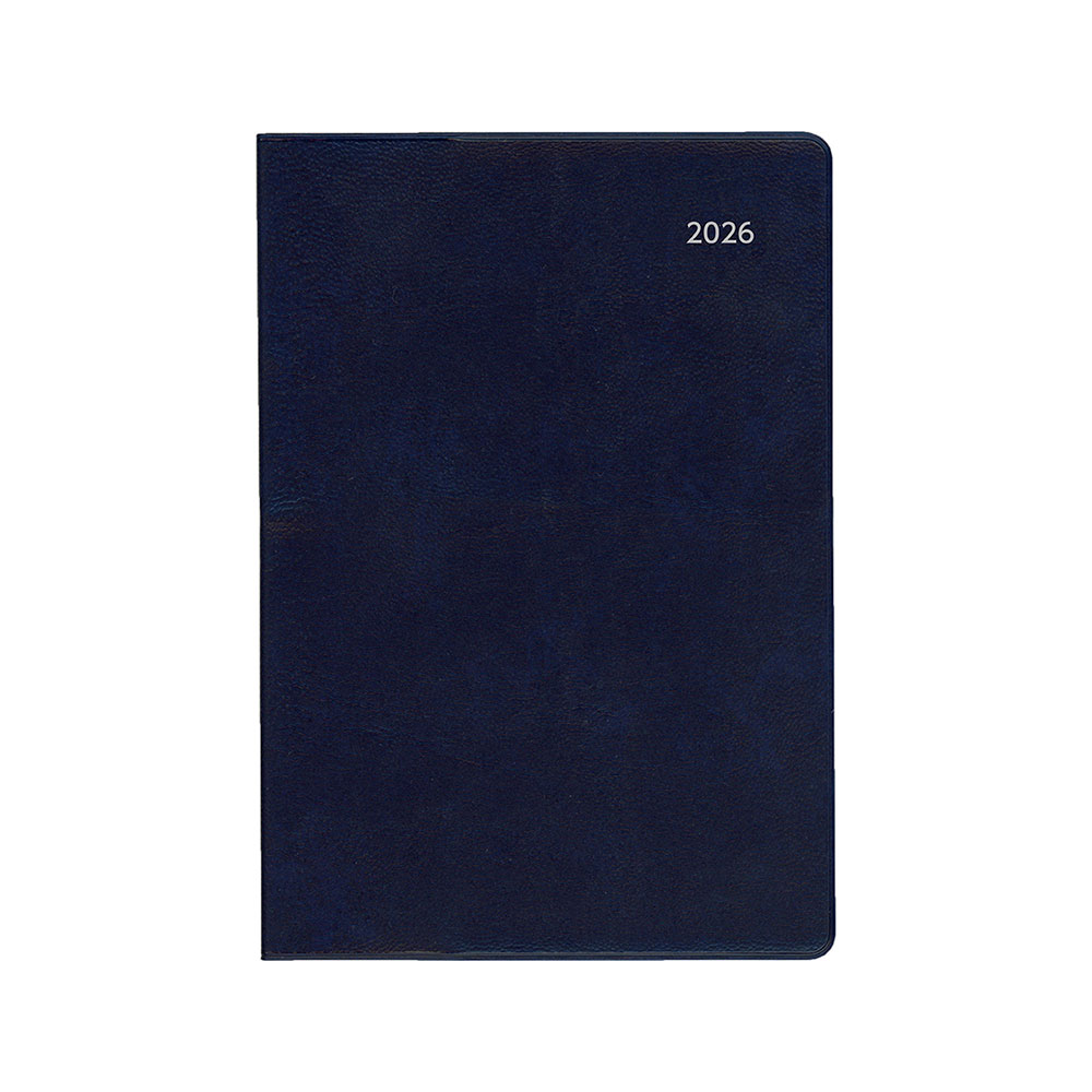 ダイゴー 2026 アポイント 文字大 A6 1Mブロック 日曜始 ネイビー E8319 A6 マンスリー 2025年12月〜2027年1月