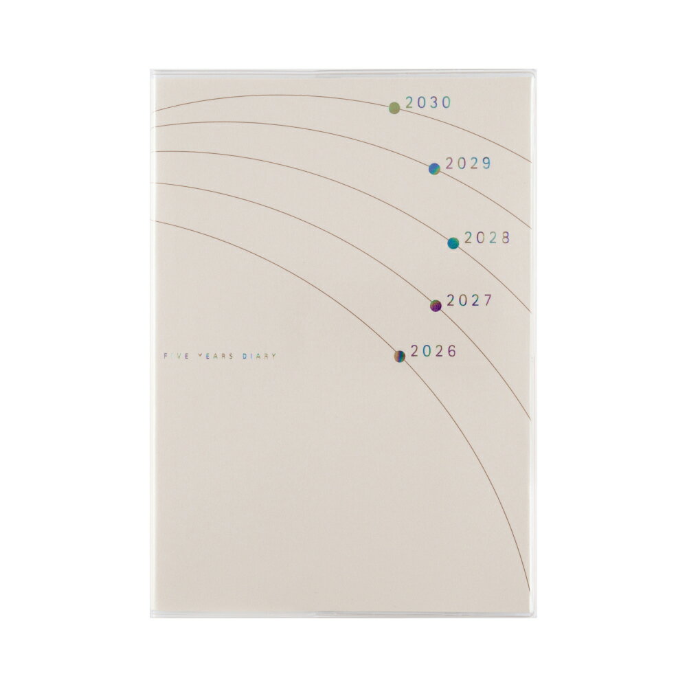 高橋書店 5年日記 [19] B6 見開き2日5年分 2026年 1月始まり 連用 デイリー 2026