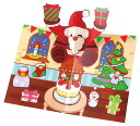 とびだす!クリスマスカード 21111 メッセージカード クリスマスカード 飛び出す カード グリーティングカード 手作り 工作 シール 幼児 クリスマス おも...