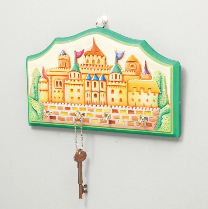 木彫キーハンガー 31238 玄関収納 キーフック 収納フック 壁掛け インテリア 木彫り 木工 彫刻 木彫 ア..