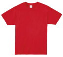ATドライTシャツ LL レッド 150Gポリ100% 38375 ポリエステル100% 吸汗速乾 スポーツ メンズ レディース 速乾 半袖 トレーニング 無地Tシャツ お揃い 運動会 体育祭 文化祭 クラスT